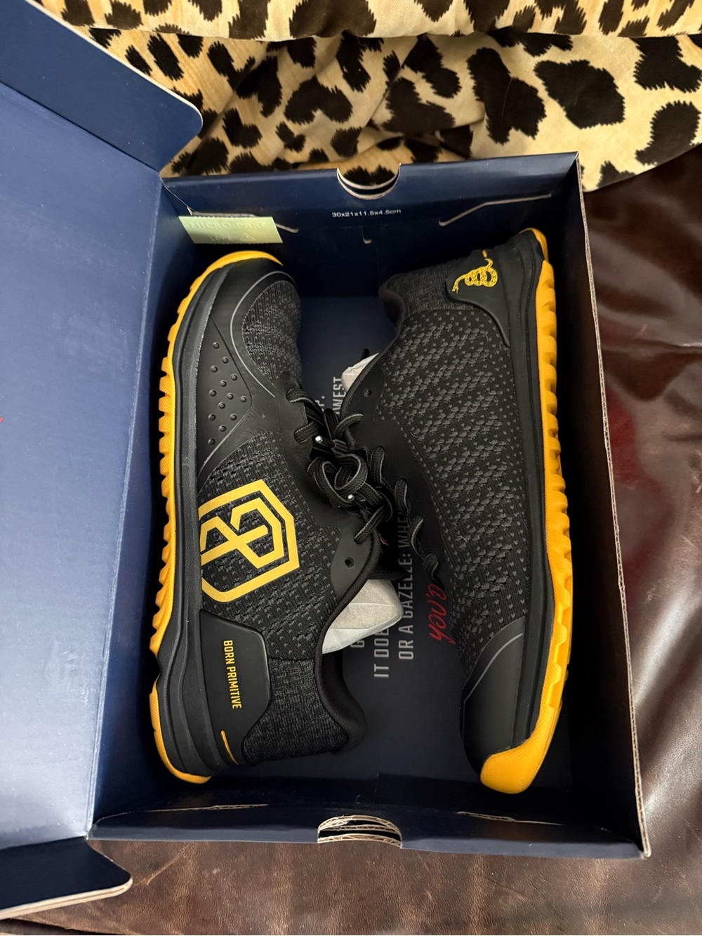 Born Primitive Women’s Training Shoes - Black & Yellow - Picture 10 of 11